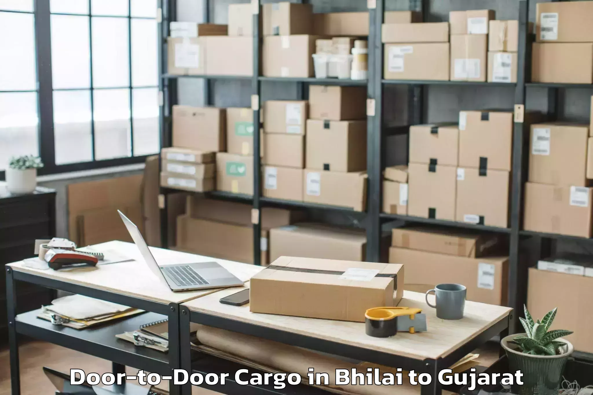 Comprehensive Bhilai to Modasa Door To Door Cargo